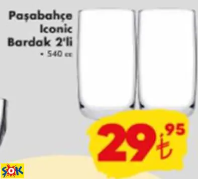 PAŞABAHÇE İCONİC BARDAK 2'Lİ 540CC